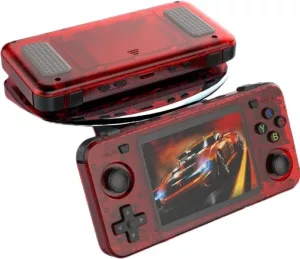 R36H RK3326 Handheld Retro Gaming Console 3.5-inch IPS Screen, Red