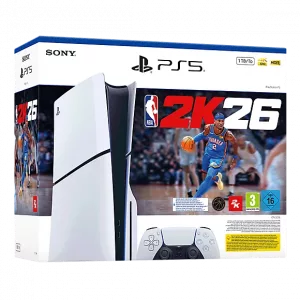 Sony PlayStation 5 PS5 Slim Disc Edition 1TB Console PS5 NBA 2K26 Bundle