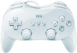 Nintendo Wii Pro Classic Controller, White (Preowned)