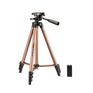 Digitek DTR 420LW Tripod for Camera & Smartphone with Holder 4.26ft Max Height, 3Kg Load, 4 Section