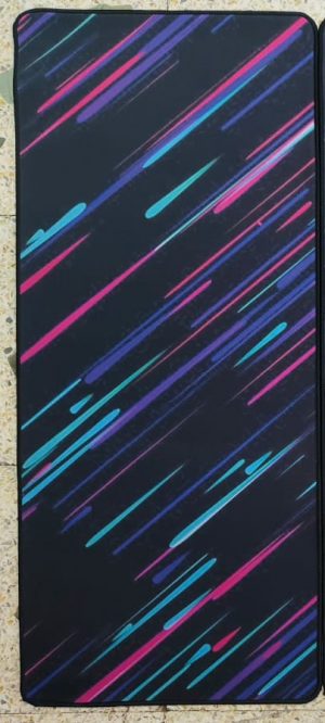 Gaming MousePad STRIPED Extended Size 700mm x 300mm x 2 mm Desk Mat, Stitched Edges, Non-Slip