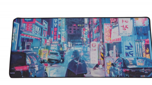 Gaming MousePad JAPAN Extended Size 700mm x 300mm x 2 mm Desk Mat, Stitched Edges, Non-Slip Rubber