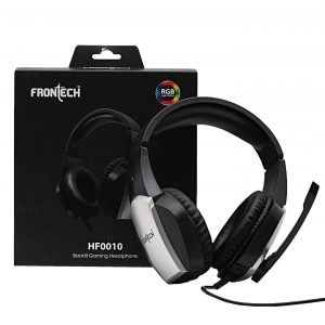 FRONTECH HF-0010, Black, Gaming Headphone with Omni-Directional Microphone, RGB Lighting Effect, USB