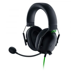 Razer BlackShark V2 X Wired Gaming On Ear Headset-3.5mm Audio Jack - Black-7.1 Surround Sound Black