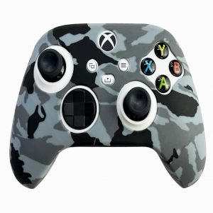 Silicone Cover Skin Case Protective Cover for Xbox Series X/S Controller -Blue camouflage