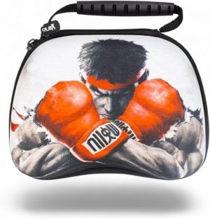 KO Edition Controller Travel Carry Case, Hard Shel, for PS4, PS5, Xbox One, Switch Pro, PS3 (Black)