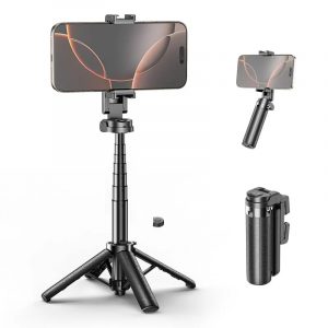 Digitek DTR 460 SS Extendable Selfie Stick Tripod for Smartphones, 360 Rotation, Telescopic Rod