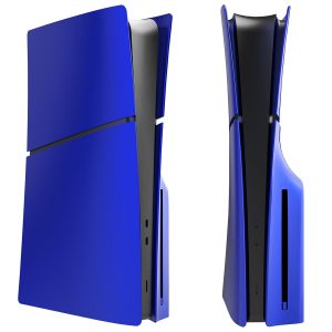 PS5 Faceplate for PS5 Slim Disc Edition ,Slim Face Plates, Replacement Plates Shell Cobalt Blue