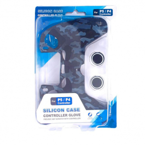 PS5 Controller Silicon Cover 2 Thumb Grip Grey Camo