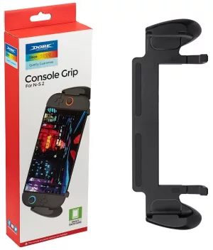 DOBE Nintendo Switch2 Console Grip,TNS 3179, Ergonomic, Snap on fit, 5 game card slots,Black