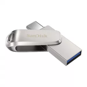 SanDisk 128GB Luxe Dual PenDrive, 400 MBps Silver