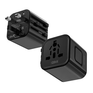 GM G+ Compact Travel Adapter Universal All-in-One Worldwide Plugs