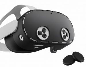 Premium Meta Quest 3S Front Silicone Cover Case With 2 Thumb Grips