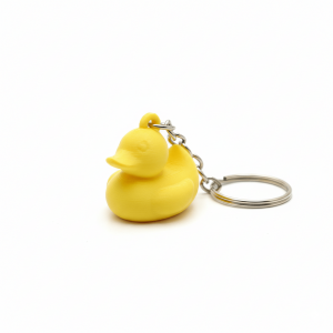3D Printed Yellow Chick Keychain