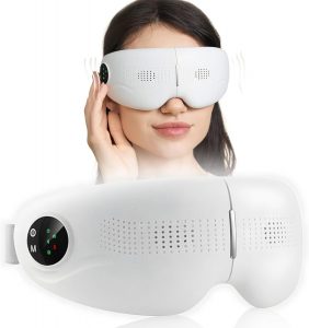 Eye Massager with Heat Stress Relief, Improves Sleep, Air Compression Massage with 5 Modes