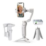 Digitek DSG 007F AI 3-Axis Gray Smartphone Gimbal Foldable Handheld Stabilizer with AI Tracking