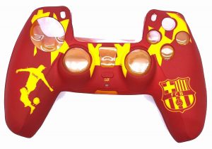 PS5 Controller Silicone Skin, Ergonomic Rubber Protective Case Football Club Red