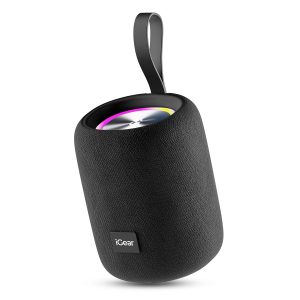 IGear Roll 10W Portable Bluetooth Speaker-Immersive 360-Degree Black