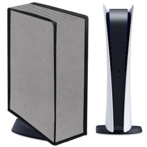 PS5 Slim Waterproof Dust cover for Digital Edition & Disc Grey