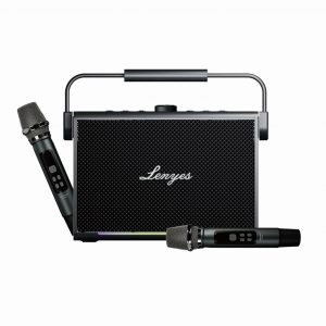 Lenyes Titan 2 Bluetooth Party Speaker 200W Peak 2 Wireless UHF Mics