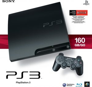 PS3 160GB Slim Console Jailbroken Complete Set With Preloaded Games UnBoxed ( Preowned )