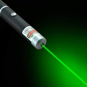 Aluminium Laser Light Powerful 100Mw Green Laser Pointer Pen For Kids To Play With 2 Aaa Batteries