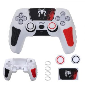 PS5 Controller Silicon Cover 2 Thumb Grip Spiderman Venom theme